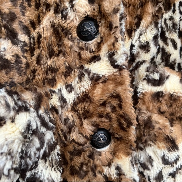 ALICE + OLIVIA Pali Faux Fur Leopard Print Jacket Size Small - Picture 6 of 10